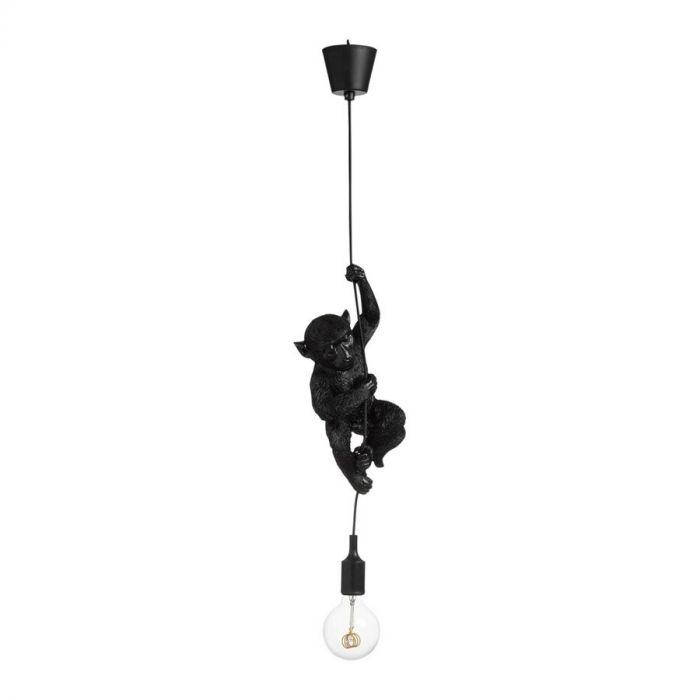 J-Line Hanglamp Aap Zwart - Verlichting, Huis en Inrichting, Ophalen, Nieuw, Kunststof, 75 cm of meer