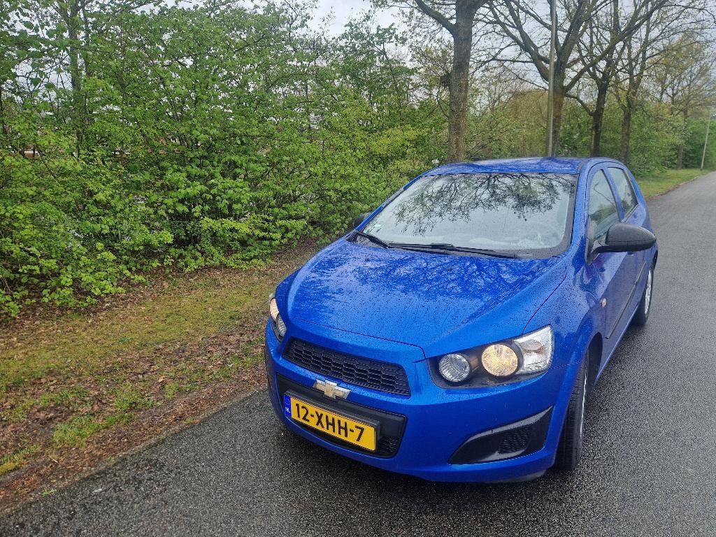 Chevrolet Aveo 1.2 5-DEURS 2012 Blauw, Auto's, Chevrolet, Voorwielaandrijving, Euro 5, Stof, 40 €/maand