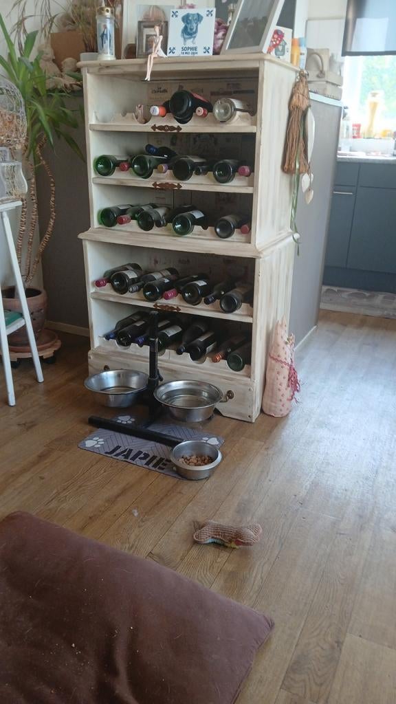 Wijnrek, Huis en Inrichting, Ophalen of Verzenden, Metaal, 75 cm of meer, 25 flessen of meer