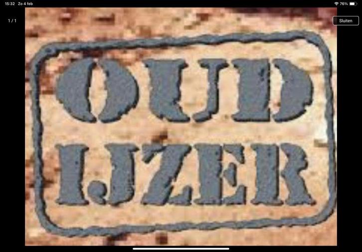 Oud ijzer, Gratis bij u opgehaald. Metaal wasmachine droger, Doe-het-zelf en Verbouw, Metalen, Zo goed als nieuw, Ophalen