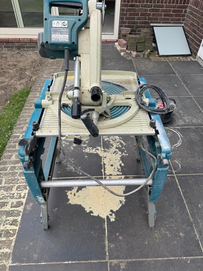 Makita LF1000 Flip Over Zaagmachine, Doe-het-zelf en Verbouw, Gebruikt, 70 mm of meer, Ophalen of Verzenden, Afkortzaag