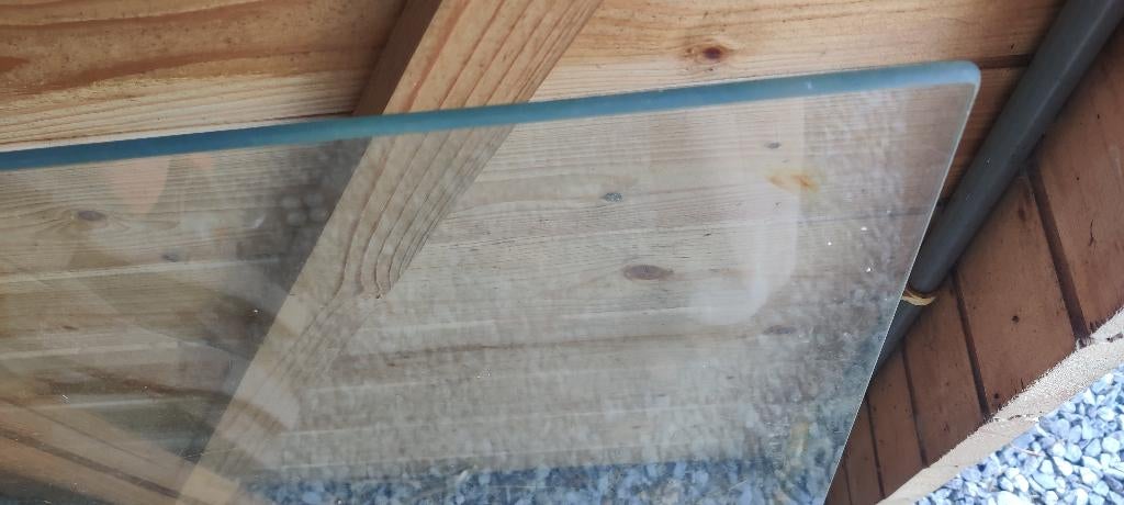 tafelblad glas 150 x 78,5 cm, Huis en Inrichting, Tafelonderdelen, Ophalen, Gebruikt, 100 tot 150 cm, 50 tot 100 cm
