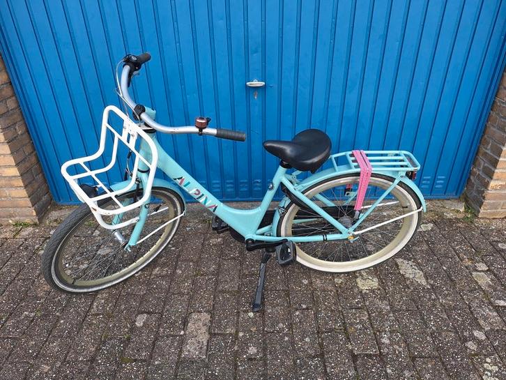 Meisjesfiets Alpina Clubb maat 40, wielmaat 24", Fietsen en Brommers, Fietsen | Meisjes, Gebruikt, 24 inch, Handrem, Versnellingen