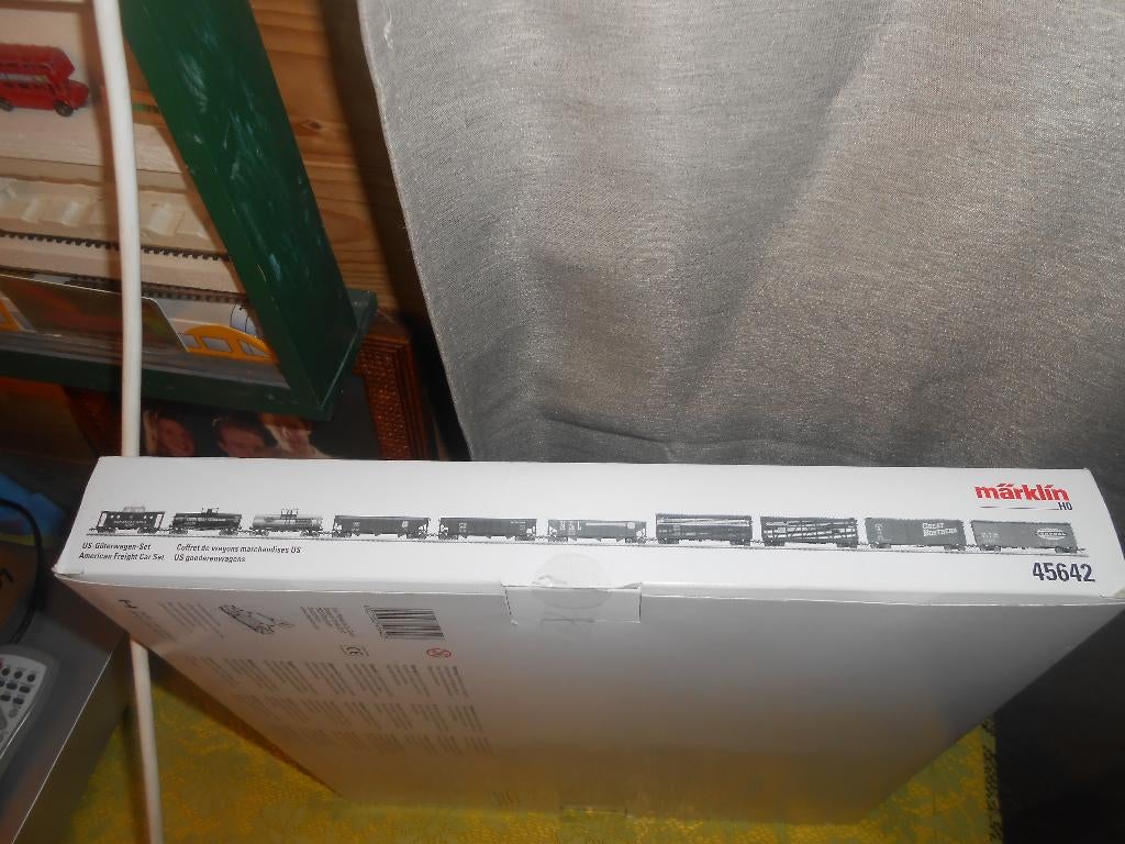Märklin 45642, 10 delige goederen wagons set USA, Amerika, Hobby en Vrije tijd, Modeltreinen | H0, Wisselstroom, Treinset, Nieuw
