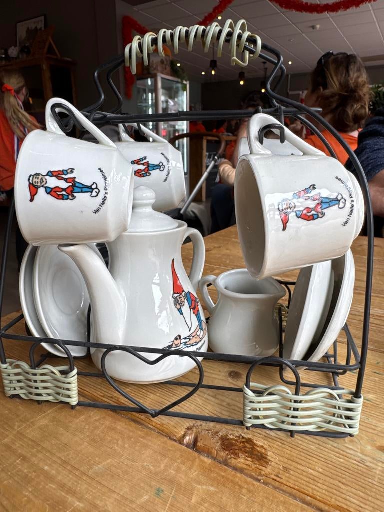 Vintage Van Nelle Kabouter Piggelmee Serviesje - Compleet, Ophalen of Verzenden