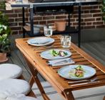 Nieuw nammaro inklapbare balkon set tafel + 2 stoelen ikea, Ophalen, Nieuw, Rechthoekig, Hout