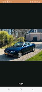 Audi A4 2.4 V6 125KW Cabrio AUT 2003 Blauw, Auto's, Audi, Beige, Cabriolet, A4, Particulier