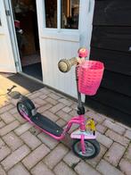 Roze kinder step met mandje en bel, Ophalen of Verzenden, Gebruikt, Gewone step