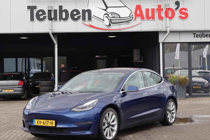 Tesla Model 3 Long Range AWD 75 kWh 86% SOH, Lederen interie, Auto's, Tesla, Bedrijf, Te koop, Model 3, 4x4, ABS, Airbags, Airconditioning