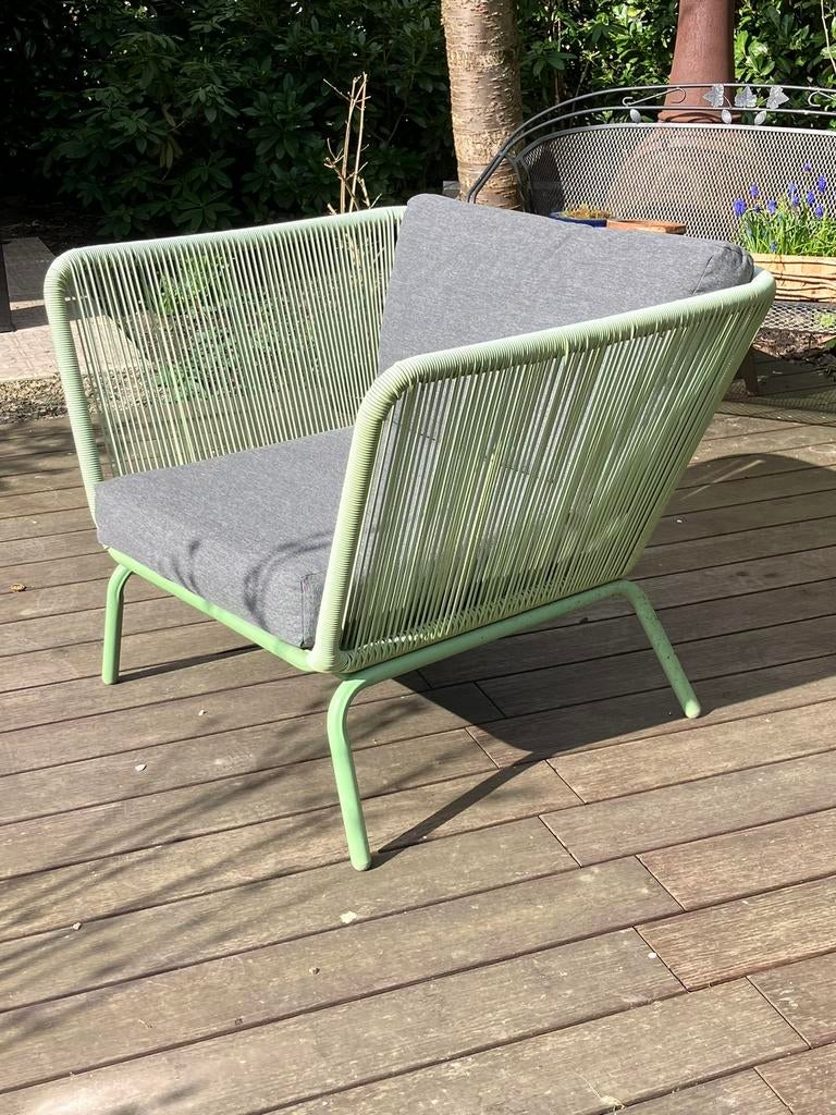 Iris lounge stoel van Intratuin groen, Tuin en Terras, Ophalen, Gebruikt