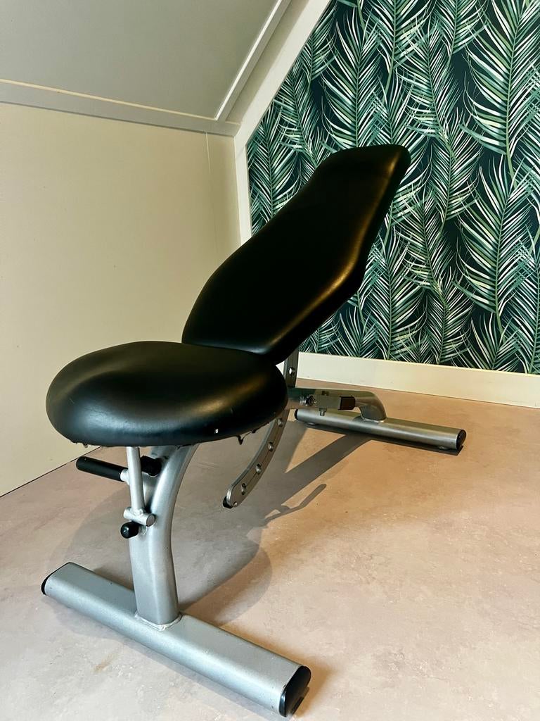 Professionele halterbank met Hastings Dumbbells set, Sport en Fitness, Fitnessmaterialen, Ophalen, Zo goed als nieuw, Armen, Fitnessbank