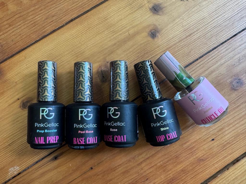 Pink Gellac hele set incl. lamp L, Sieraden, Tassen en Uiterlijk, Uiterlijk | Cosmetica en Make-up, Gebruikt, Overige kleuren