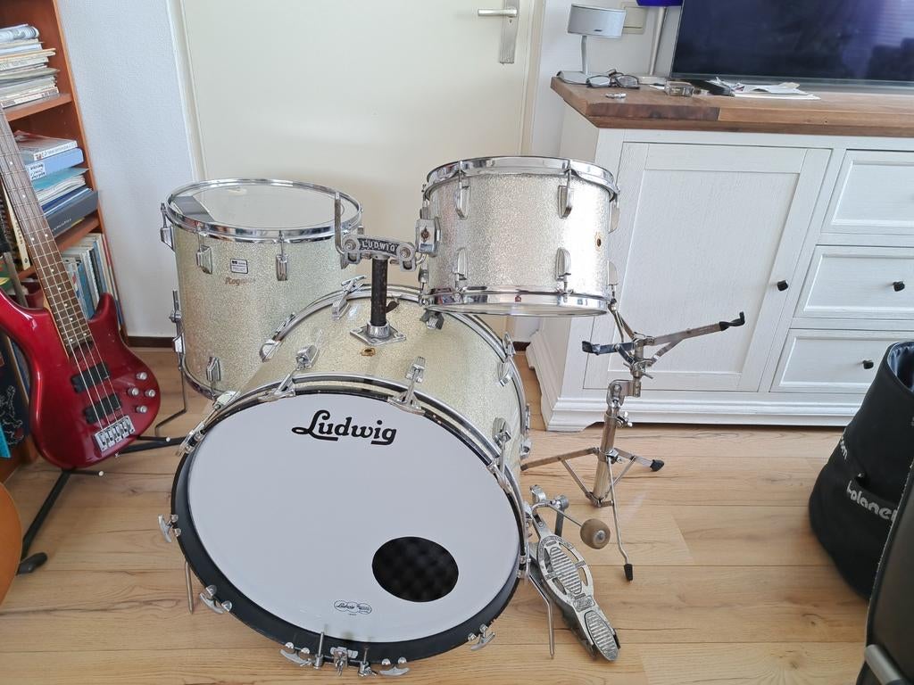 Ludwig vintage drumstel, Muziek en Instrumenten, Drumstellen en Slagwerk, Ophalen, Gebruikt, Ludwig