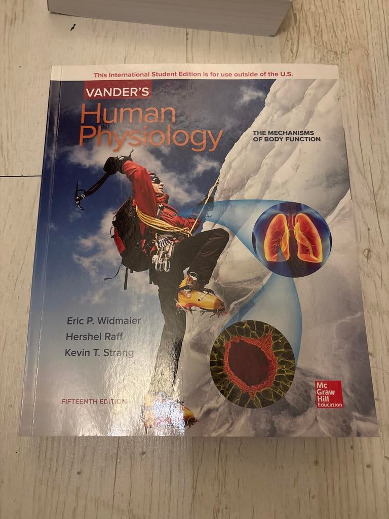 Vander's Human Physiology - Fifteenth Edition, Boeken, Studieboeken en Cursussen, Ophalen, Beta, Gelezen, HBO