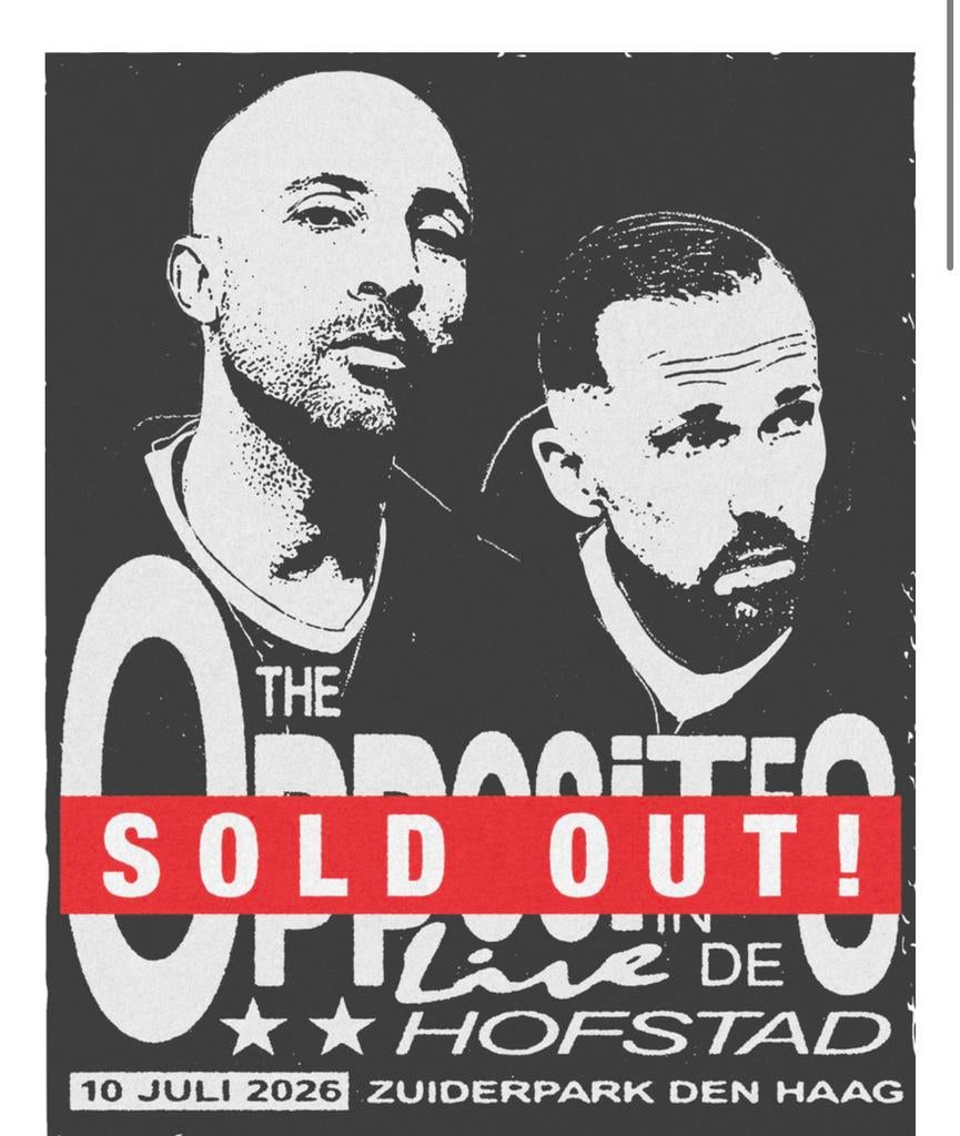 6 Tickets-The Opposites-10 juli 2026- Zuiderpark Den Haag, Drie personen of meer, Juli