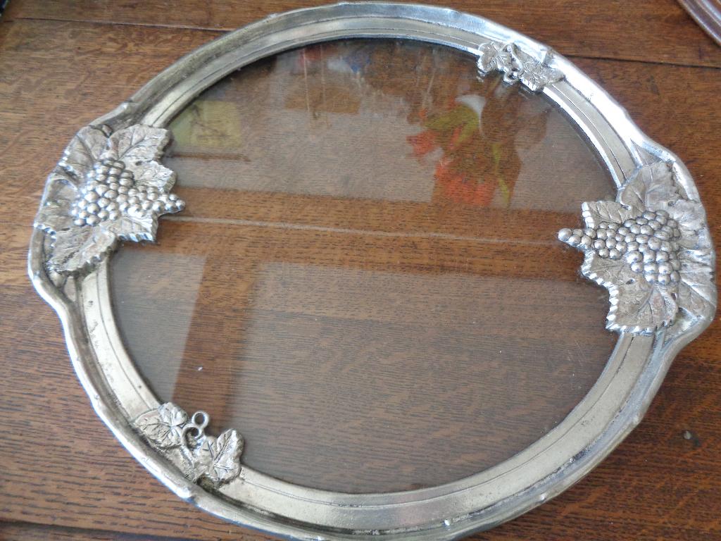zilver tin dien blad van kurzt & co uit tiel, Ophalen of Verzenden