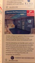 Kortingsbon Thermen Bad Nieuweschans, Tickets en Kaartjes, Kortingen en Cadeaubonnen, Twee personen, Kortingsbon, Spa of Sauna