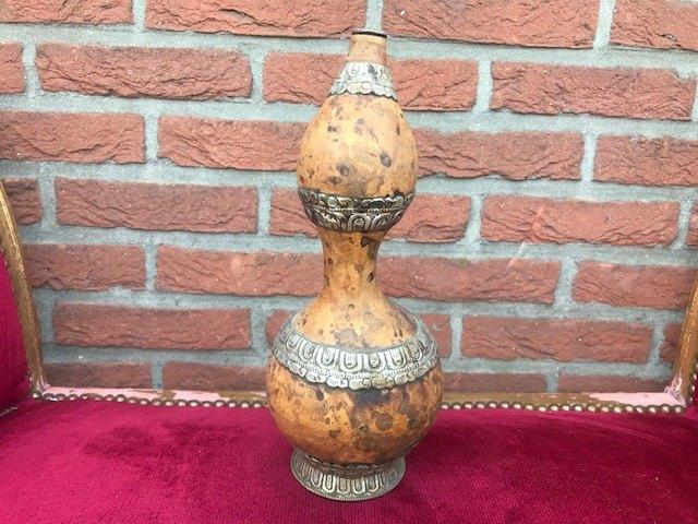 oude Tibetaanse veldfles, fraai versierd, Ophalen of Verzenden