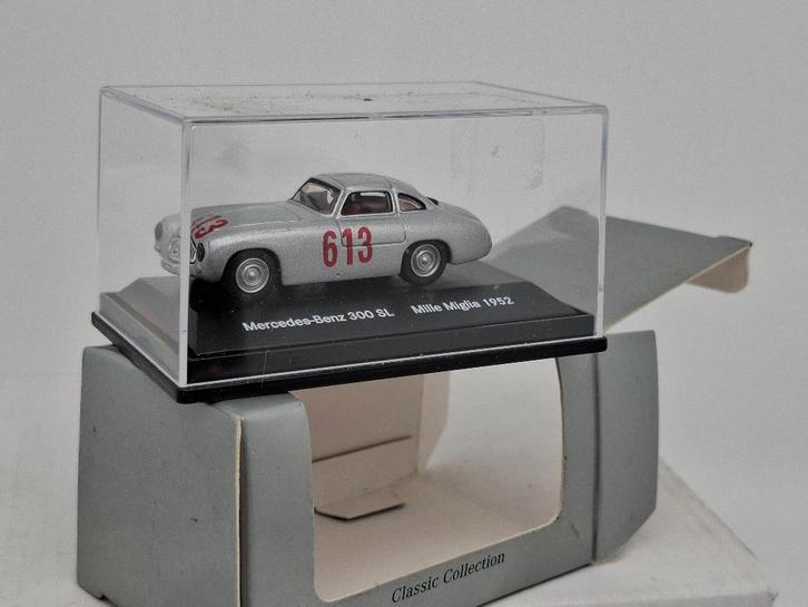 Mercedes 300SL 1/72 Milli Miglia 1952 start 613, Hobby en Vrije tijd, Modelauto's | Overige schalen, Zo goed als nieuw, Auto, Verzenden