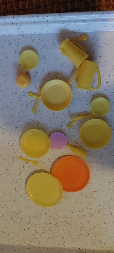 Plastic servies barbie maat, Ophalen of Verzenden, Nieuw