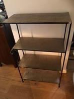 OPEN KAST - zwart metalen frame matgouden aluminium schappen, Ophalen, Info@ptmd.nl, Nieuw, Pietsweg 13A Oud Gastel