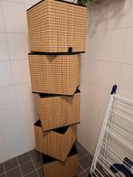 5 Ikea Gnabbas bamboe manden - nette staat, Ophalen of Verzenden, Zo goed als nieuw, Rechthoekig