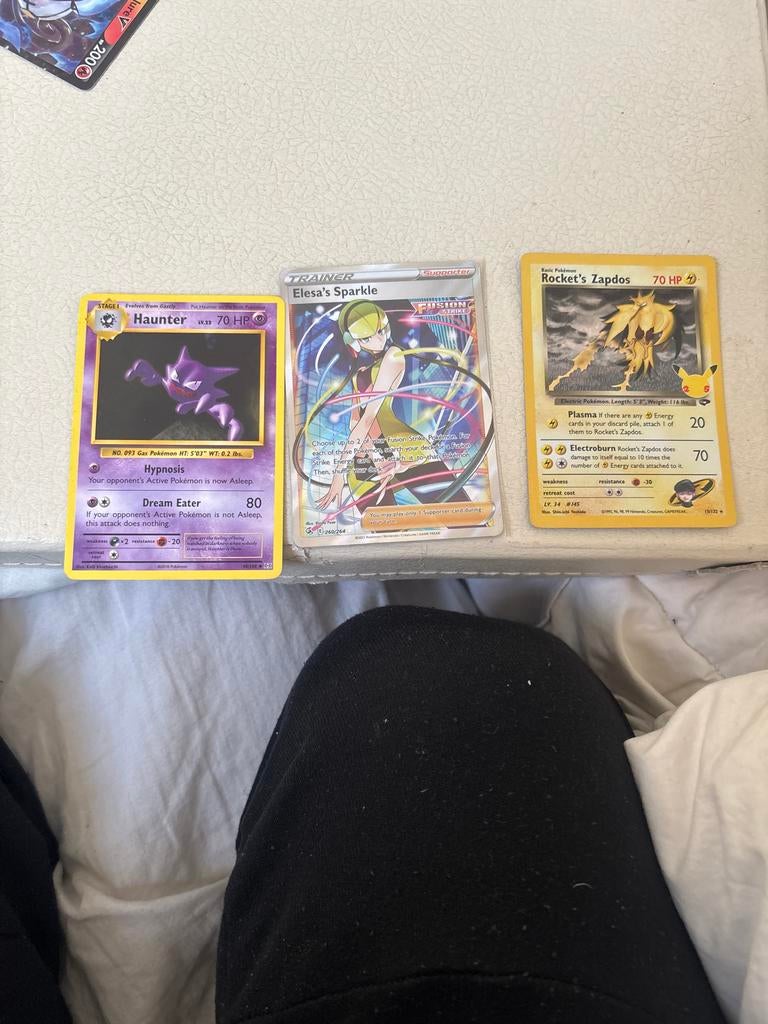 Pokemon Kaarten: Haunter, Elesa's Sparkle, Rocket's Zapdos, Hobby en Vrije tijd, Verzamelkaartspellen | Pokémon, Ophalen of Verzenden