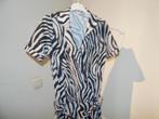 Studio Anneloes travel stof jumpsuit zebra print topper S/M, Kleding | Dames, Jumpsuits, Verzenden, Zo goed als nieuw, Maat 36 (S)