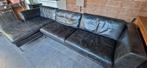 Design kalfsleren bank 4 zits, Ophalen, Gebruikt, 300 cm of meer, Leer