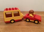 Duplo auto met caravan en poppetje, Ophalen of Verzenden, Zo goed als nieuw, Duplo