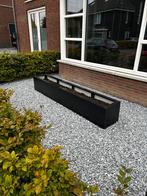 Mooie Waldo plantenbak zwart, Tuin en Terras, Bloembakken en Plantenbakken, Ophalen, Zo goed als nieuw, Metaal