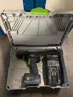 Festool Accu Schroefmachine, Doe-het-zelf en Verbouw, Gebruikt, Variabele snelheid, Ophalen of Verzenden, Boor- en Schroefmachine
