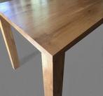 Tafel massief eikenhout sloophout betonlook bamboe op maat., Ophalen of Verzenden, Nieuw, Rechthoekig, Teakhout
