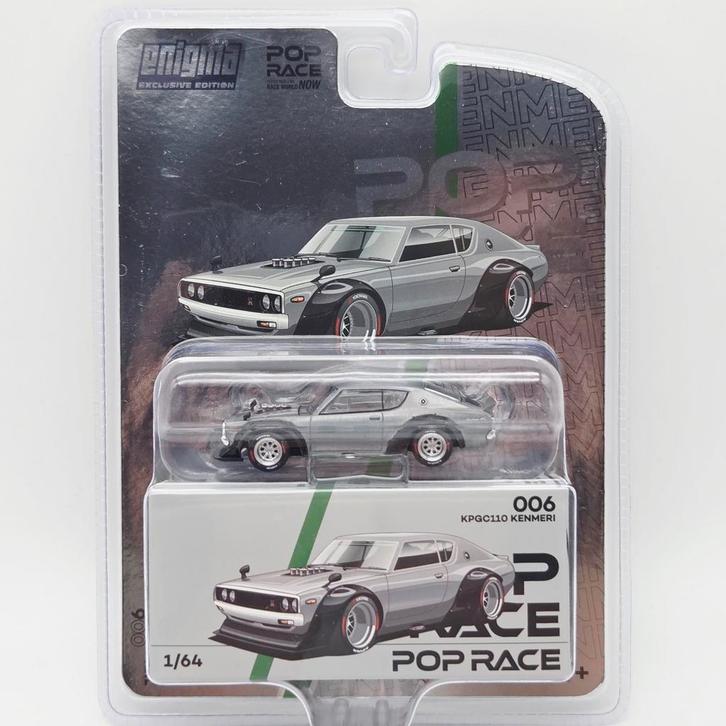 Pop Race Kenmeri 1/64 Enigma Exclusive, Hobby en Vrije tijd, Modelauto's | Overige schalen, Nieuw, Auto, Ophalen of Verzenden