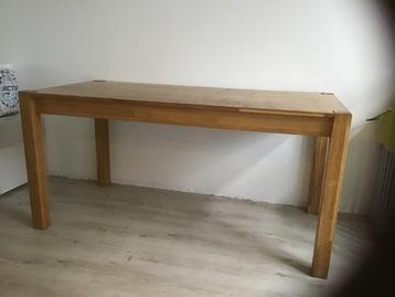 Massief eiken eettafel 160x80 tzt gratis in overleg beschikbaar voor biedingen