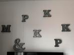 Zinken decoratie letters, Ophalen of Verzenden, Zo goed als nieuw
