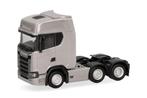 Scania CS 20 HD 6x2, grijs, Hobby en Vrije tijd, Modelauto's | 1:87, Ophalen of Verzenden, Nieuw, Bus of Vrachtwagen, Herpa