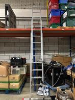 Aluminium Ladder - Uitschuifbaar, Doe-het-zelf en Verbouw, Ladders en Trappen, Gebruikt, Ophalen of Verzenden, Ladder, Opvouwbaar of Inschuifbaar