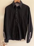 Zwart overhemd WAM Denim, XL, Zwart, Ophalen of Verzenden, Zo goed als nieuw, Halswijdte 43/44 (XL)