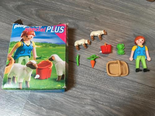 Playmobil set 4765 boerin met schapen accessoires groentes, Kinderen en Baby's, Speelgoed | Playmobil, Gebruikt, Complete set
