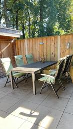 Tuinset, Tuin en Terras, Tuinsets en Loungesets, Ophalen, 6 zitplaatsen, Aluminium, Zo goed als nieuw