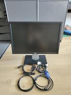 Dell P2210f 22" monitor inclusief alle kabels, Ophalen, VGA, In hoogte verstelbaar, 5 ms of meer