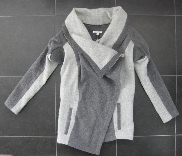 Heike Jarick jas omslagjas, sjaalkraag, wol, 38 Heike-NY, Kleding | Dames, Jassen | Winter, Zo goed als nieuw, Maat 38/40 (M)