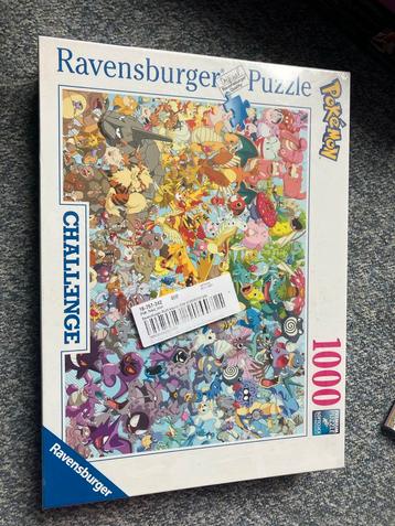 Pokemon Puzzel Challenge - Ravensburger 1000 stukjes beschikbaar voor biedingen