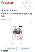 NIEUW Bosch WQG245DCFG Warmtepompdroger/Wasdroger Garantie!, Ophalen, Minder dan 85 cm, 8 tot 10 kg, Zo goed als nieuw