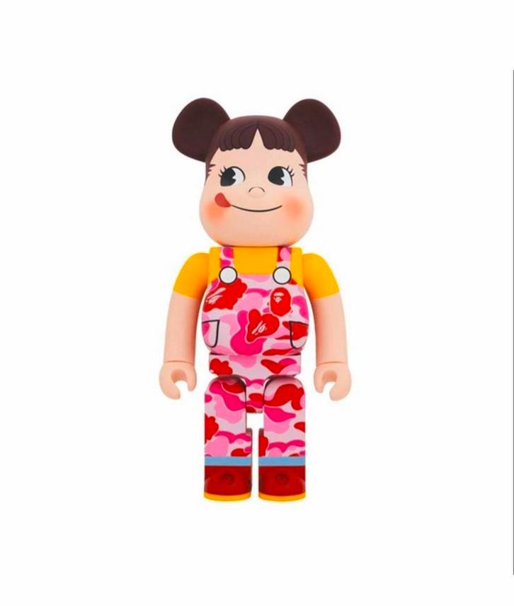 Medicom Bearbrick Bape x Pekochan 1000% (Pink), Antiek en Kunst, Kunst | Designobjecten, Ophalen of Verzenden