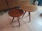 Bijzettafel set, Huis en Inrichting, Minder dan 55 cm, Gebruikt, Rond, Hout