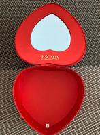 Vintage Escada make-up doos beautycase rood hartvormig, Sieraden, Tassen en Uiterlijk, Beautycases, Ophalen of Verzenden, Zo goed als nieuw