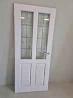 Glas in lood deur (83x199,5) Gebruikt, Ophalen, Gebruikt, Binnendeur, Glas