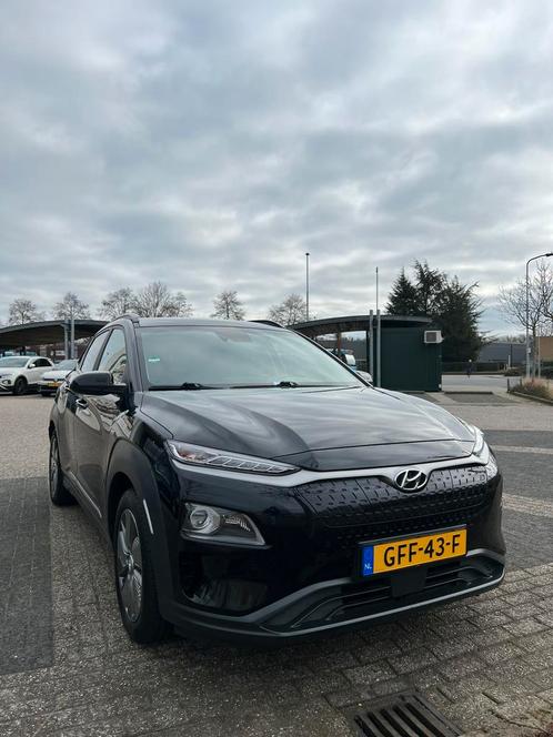 Hyundai Kona EV 64, Auto's, Hyundai, Particulier, Kona, Elektrisch, SUV of Terreinwagen, Automaat, Geïmporteerd, Zwart, Grijs